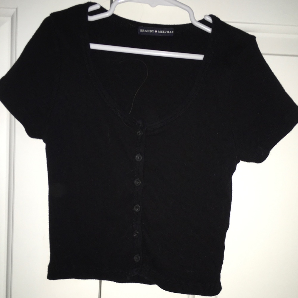 Brandy Melville black Zelly top